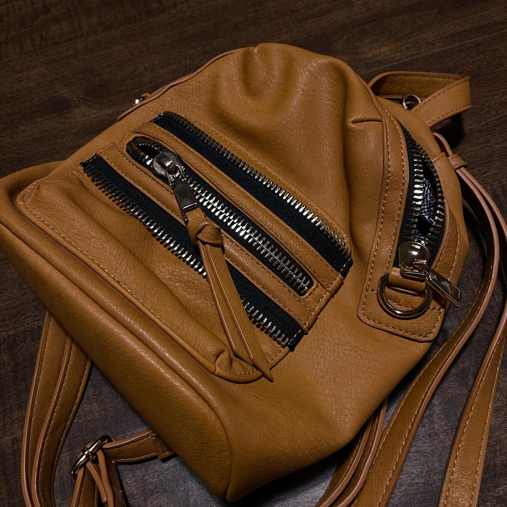 Brown purse/ mini backpack